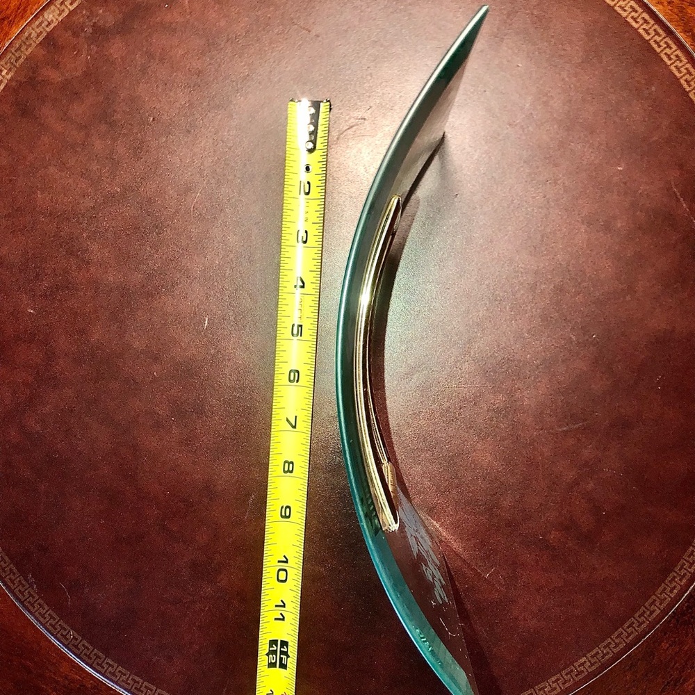 Beveled glass curved photo frame vintage 1983 /Christmas present - Picture 5 of 6